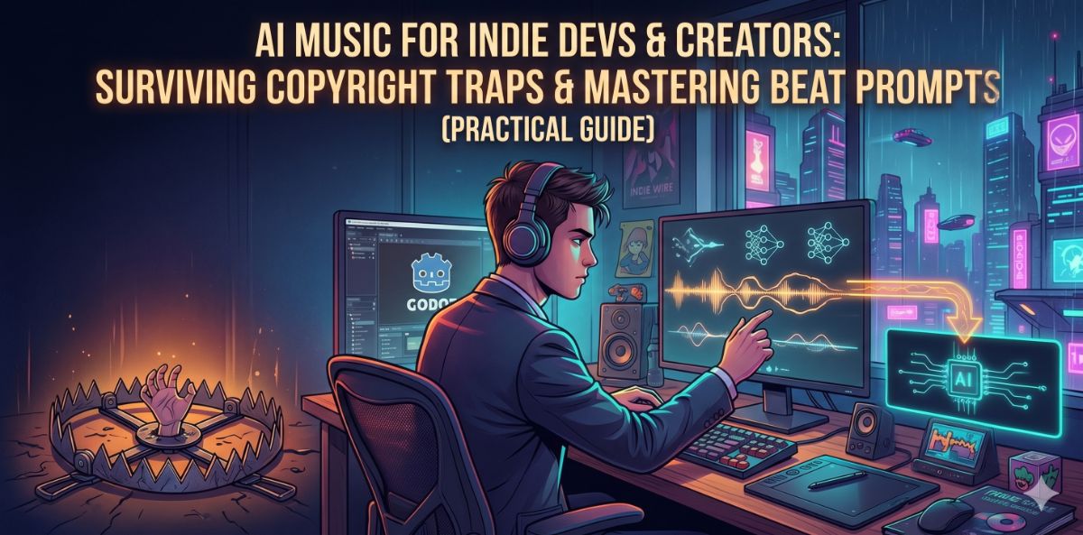 AI Music for Indie Devs & Creators: Surviving Copyright Traps and Mastering Beat Prompts