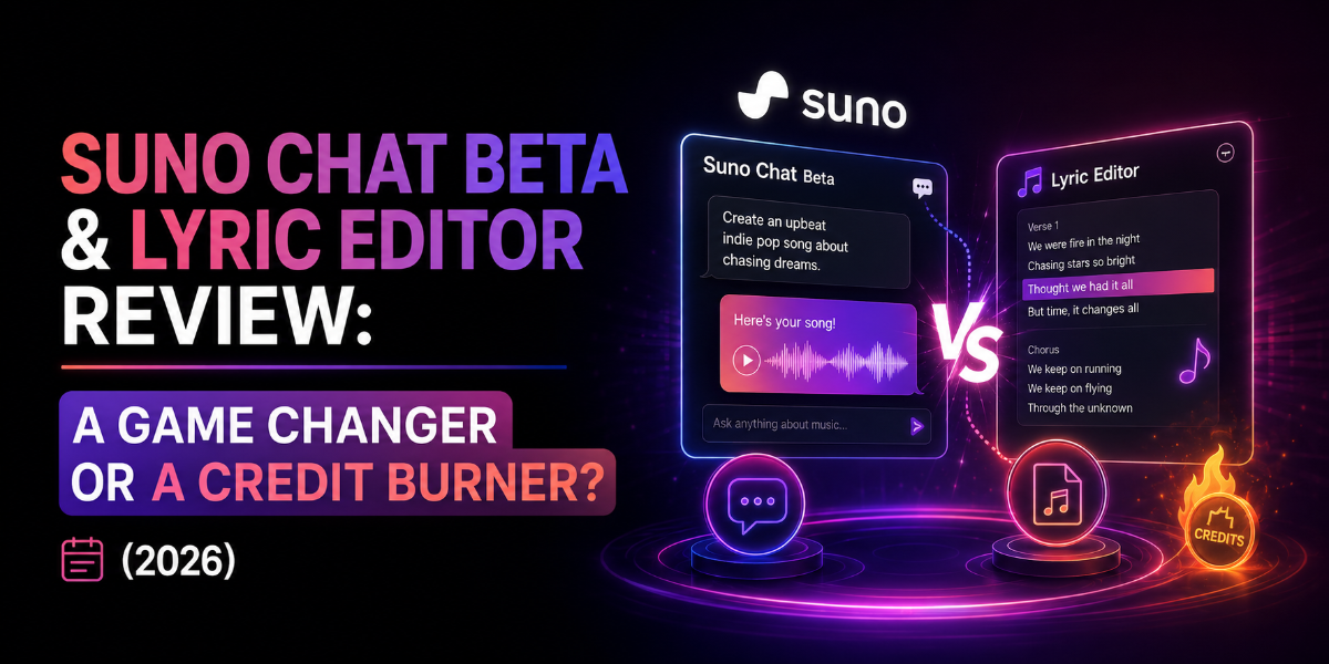 Suno Chat Beta 和歌词编辑器评测：改变游戏规则还是燃烧信用？ (2026)