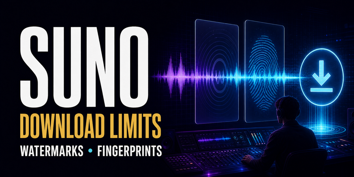Suno Download Limits, Watermarks, and Fingerprints: What Creators Need to Know