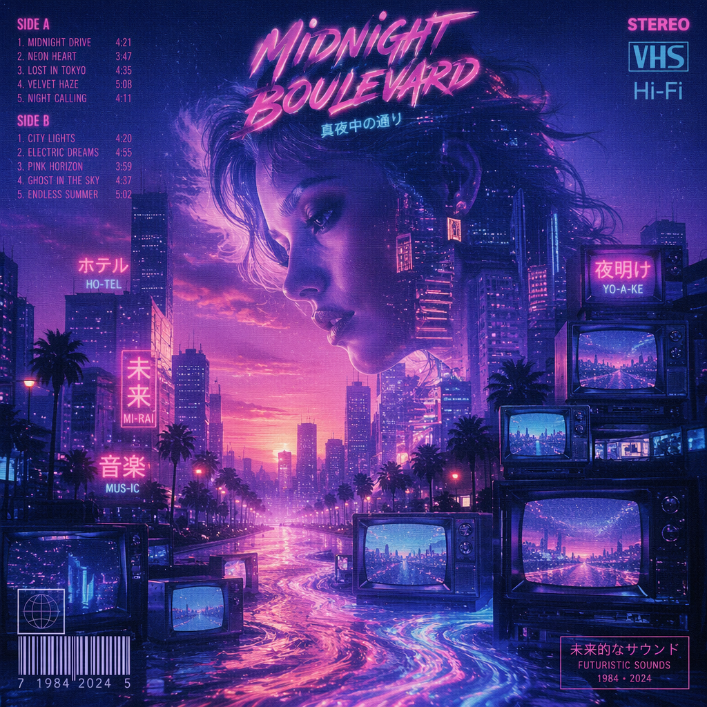 Endless Nights in Neon Dreams_的封面设计